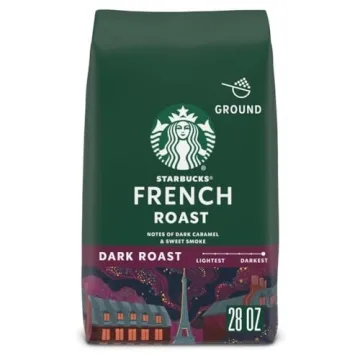 Starbucks Ground Coffee Dark Roast French Roast 100% Arabica 28 oz