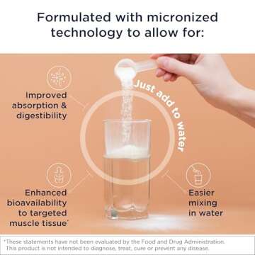 Unflavored Creatine Monohydrate Powder for Strength and Health