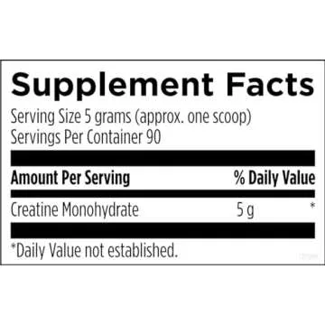 Unflavored Creatine Monohydrate Powder for Strength and Health