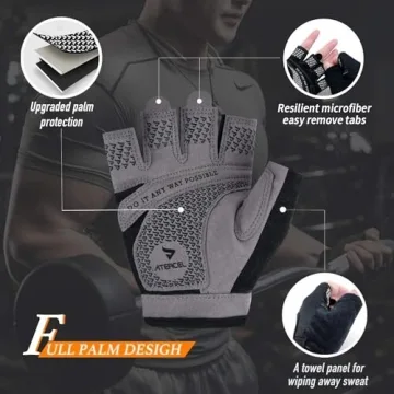ATERCEL Weight Lifting Gloves with Full Palm Protection