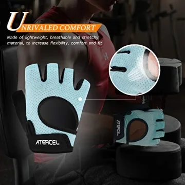 ATERCEL Weight Lifting Gloves with Full Palm Protection