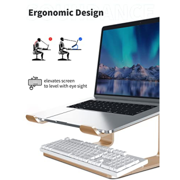 SOUNDANCE Laptop Stand Aluminum Ergonomic for 10 to 15.6 Inch Laptops