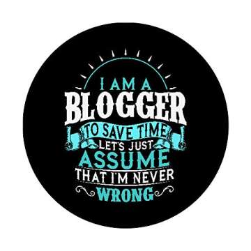 Funny Blogger PopGrip - Unique Swappable Phone Grip