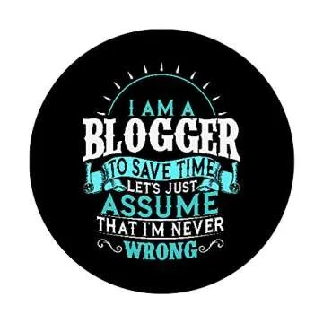 Funny Blogger PopGrip - Unique Swappable Phone Grip