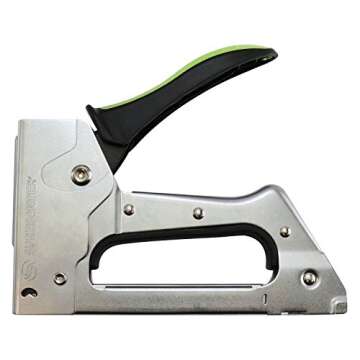 Surebonder Light Duty Staple Gun, Jam Resistant - Easy Drop-in Loading, Less Force Needed - For Hous...