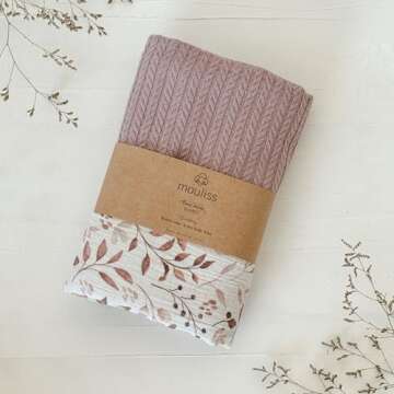 Mouliss Personalized Baby Blanket | Handmade Organic Cotton Gift