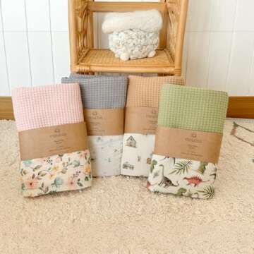 Mouliss Personalized Baby Blanket | Handmade Organic Cotton Gift