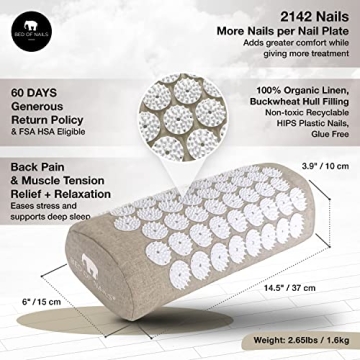 BED OF NAILS Acupressure Pillow for Stress Relief