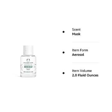 The Body Shop White Musk Eau De Toilette – Fresh, Floral Fragrance – Vegan – 2 oz