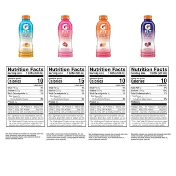 Gatorade Fit Variety Pack - 12 Bottles of Healthy Hydration