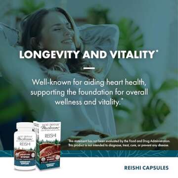Host Defense Reishi Capsules for Immune & Energy Support