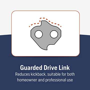 Husqvarna chainsaw chain 18-Inch .050 gauge .325 pitch low kickback low-vibration ,Orange/Gray