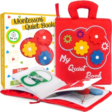 deMoca Montessori Busy Book for Toddlers 1-3 Years