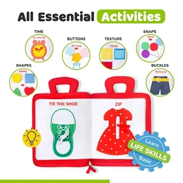 deMoca Montessori Busy Book for Toddlers 1-3 Years