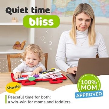 deMoca Montessori Busy Book for Toddlers 1-3 Years