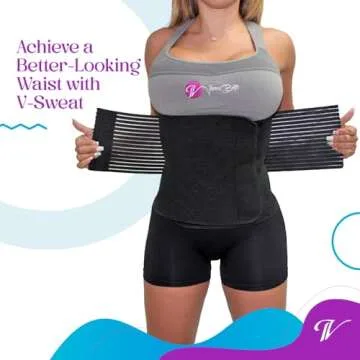 Vanna Belt V-Sweat Waist Trainer for Women - Premium Waist Trainer with Back Support for Enhanced Wo...