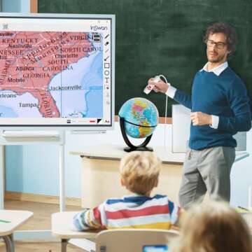 INSWAN INS-3 Handheld Webcam/USB Document Camera for Classroom, Built-in Mic, Light, Auto Focus, Windows, Mac OS, Chromebook for Close-up Demo, Distance Learning, Teaching, Web Conferencing, IWBs