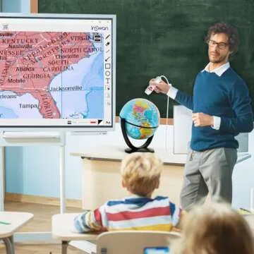 INSWAN INS-3 Handheld Webcam/USB Document Camera for Classroom, Built-in Mic, Light, Auto Focus, Windows, Mac OS, Chromebook for Close-up Demo, Distance Learning, Teaching, Web Conferencing, IWBs