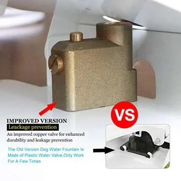 Dog Water Fountain Pet Fountain - Upgraded Dog Fountain Outdoor Dog Water Sprinkler Dog Water Fountain Step On with Hose Water Toy for Dog Pet Water Fountain