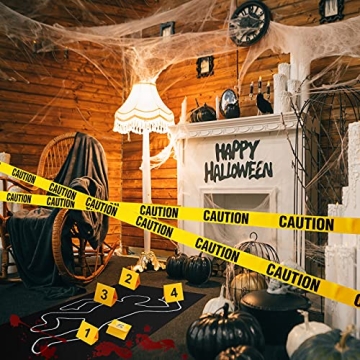 8-Piece Crime Scene Decoration Set for Halloween Fun