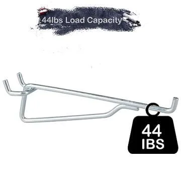 Sturdy Pegboard Hooks 8PC Metal Utility Organizer Set