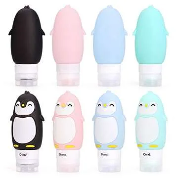 Leakproof Silicone Travel Bottles - Cute & TSA Approved!