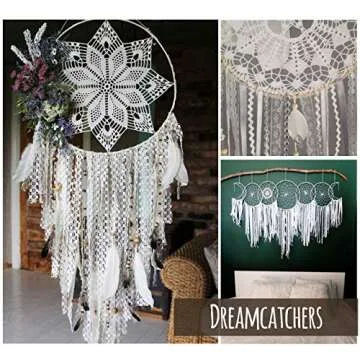 ilauke 46 Yards White Lace Ribbon 14 Rolls Vintage Lace Trims 0.6 to 2.1 inch Ribbon Lace with Assorted Pattern for Sewing, Crafts, Wedding Ribbon, Flower Ribbon, 3.28 Yards Each