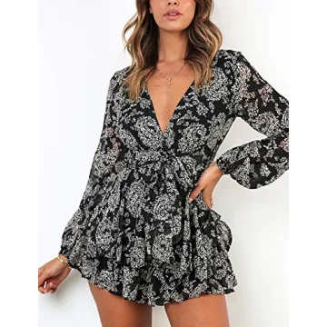 Stylish Relipop Women's Summer Floral Print Romper