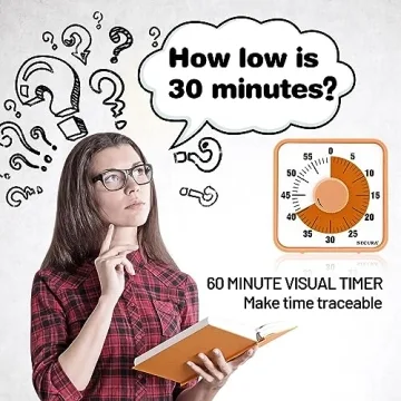 Secura 7.5 Inch Visual Countdown Timer for All Ages