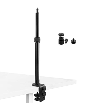 Tinpops Adjustable Desktop C-Clamp Camera Mount Stand