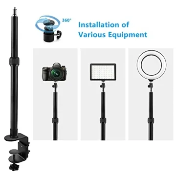 Tinpops Adjustable Camera Desk Mount Stand for Creators