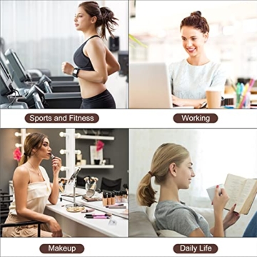 Pimoys 100 Pcs No Damage Elastic Hair Ties for All