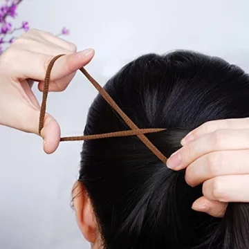 Pimoys 100 Pcs No Damage Elastic Hair Ties for All