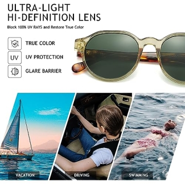 Stylish VentiVenti Polarized Round Sunglasses for Everyone