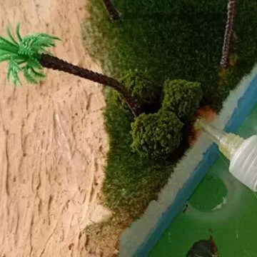 40 Pcs Bush Trees Miniature Vegetation Groups Shrubs Railway Artificial Grass for Model Train Railroad Scenery Sand Table Military Model War Gaming Terrain