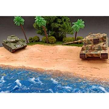 40 Pcs Bush Trees Miniature Vegetation Groups Shrubs Railway Artificial Grass for Model Train Railroad Scenery Sand Table Military Model War Gaming Terrain