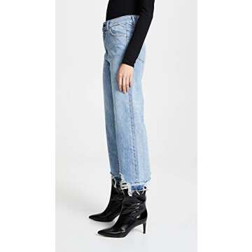 DL1961 Women's Hepburn High Rise Wide Leg Jeans, Slate, Blue, 27