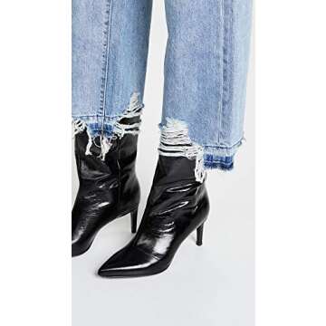 DL1961 Women's Hepburn High Rise Wide Leg Jeans, Slate, Blue, 27