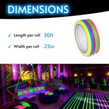 Glow King Neon Glow Tape - Party Essential for Events