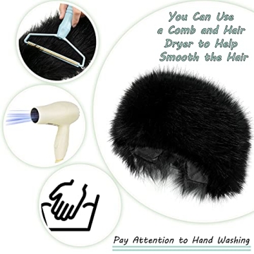 Coume Faux Fur Winter Headband & Wrist Cuffs Set - Chic Style