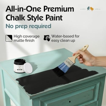 Chalky Chicks All-in-One Chalk Paint - Matte Finish Black