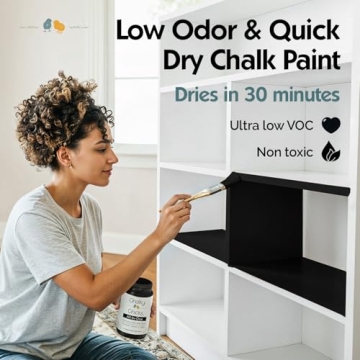 Chalky Chicks All-in-One Chalk Paint - Matte Finish Black