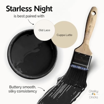 Chalky Chicks All-in-One Chalk Paint - Matte Finish Black