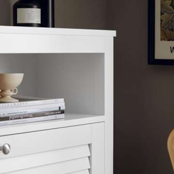 Haotian Narrow Shoe Cabinet with Flip-Drawers for Entryway