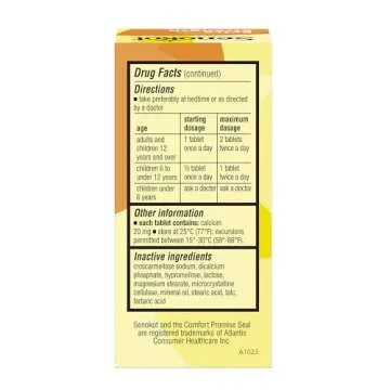 Senokot Extra Strength Natural Vegetable Laxative for Comfort