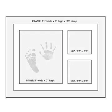 Ultimate Baby Ink Hand & Footprint Kit – Safe Ink Pad Stamp, Paper, Frame, & Stencil for Baby Shower, Registry, Newborn, New Mom Gifts
