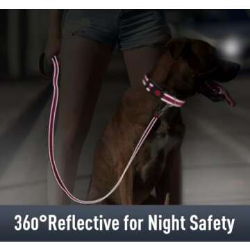 Erbine Airtag Dog Collar with AirTag Holder for Puppy Small Dogs, Reflective, Soft Padded & Safety Locking Buckle, Nylon Pet Collars Adjustable for All Breeds, Hotpink,XS