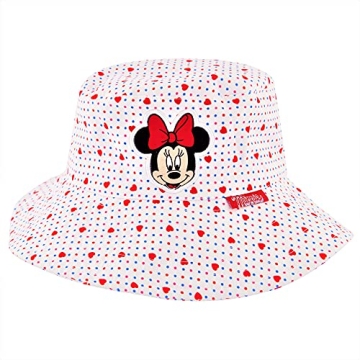 Disney Toddler Sunhat, Minnie Mouse Kids Bucket Hat and Matching Girls Baseball Cap for Beach, Size ...