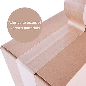 ADHES Heavy Duty Kraft Paper Tape for Shipping and Sealing