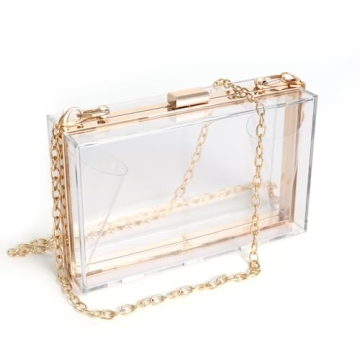 WJCD Stylish Clear Purse for Events and Outings